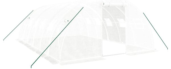 Fehér acélvázas melegház 24 m² 6x4x2 m