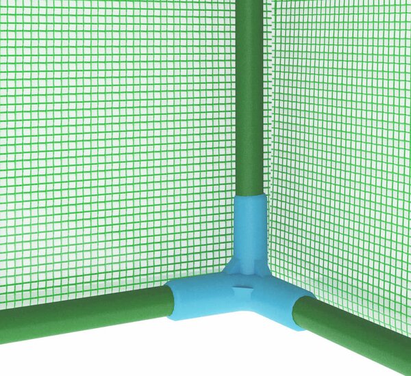 0,5 m²-es acélvázas melegház 1 x 0,5 x 1,9 m