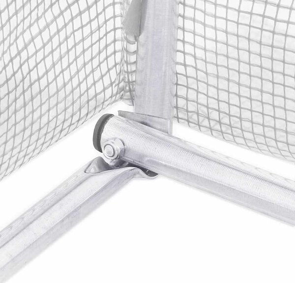Fehér acélvázas melegház 6 m² 3 x 2 x 2 m