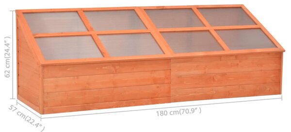 Fa melegház 180 x 57 x 62 cm