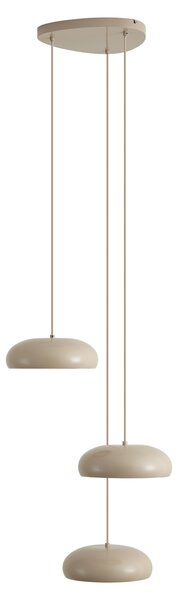 Retro függőlámpa taupe fém búrával 6-lámpás - Macaron