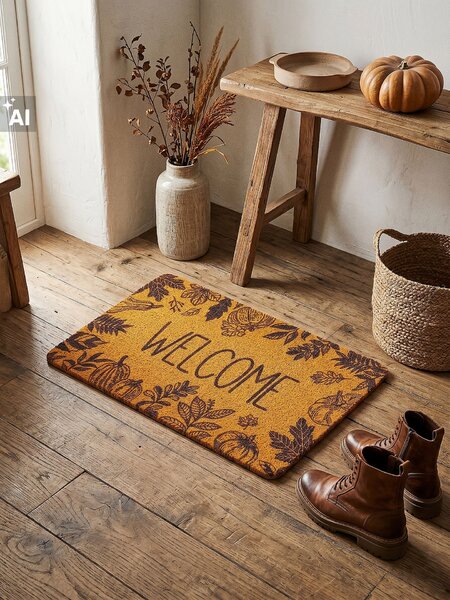 Sinsay - Lábtörlő Welcome felirattal - búzaszínű