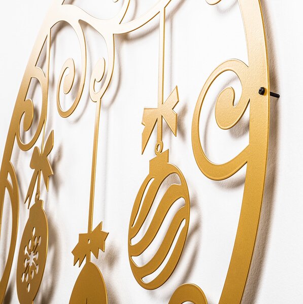 XMASGOLD fém karácsonyi fényfüzér, 60×64 cm