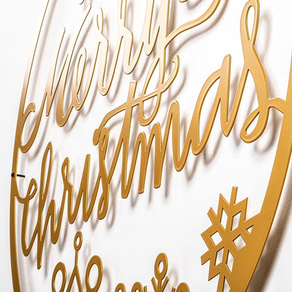 XMASGOLD fém karácsonyi fényfüzér, 66×63 cm