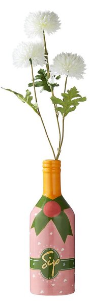 SIP kerámia váza 24 cm , pezsgősüveg