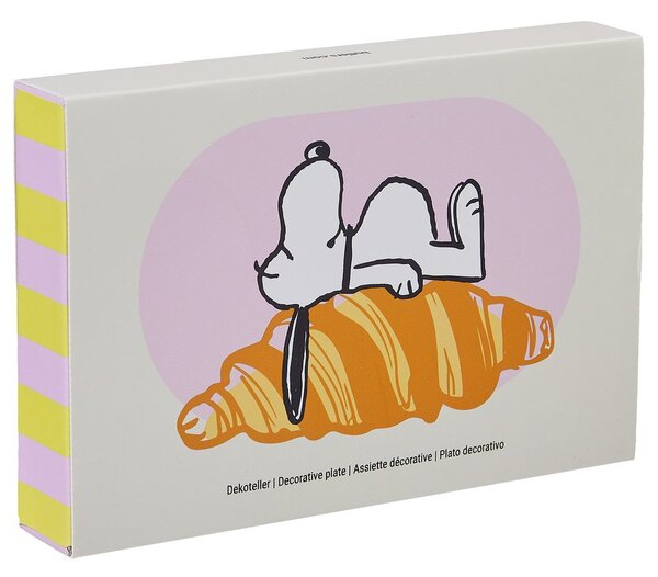 PEANUTS ovális tálka , Snoopy croissant