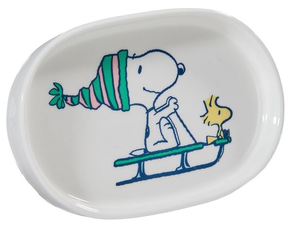 PEANUTS ovális tálka , Snoopy és Woodstock