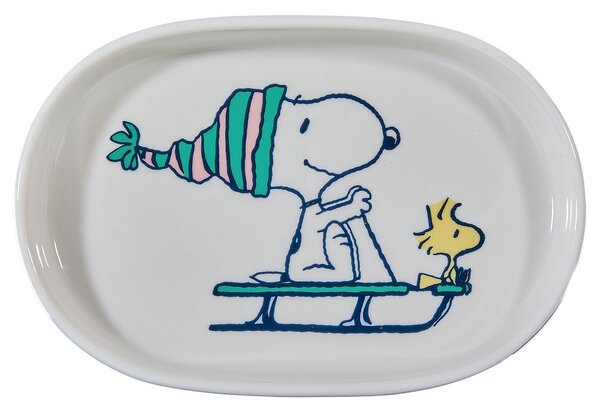 PEANUTS ovális tálka , Snoopy és Woodstock