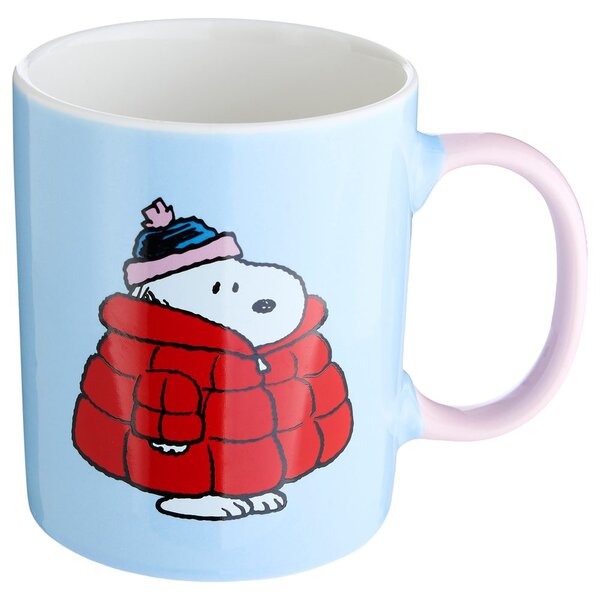 PEANUTS bögre 380 ml , Snoopy kabátban