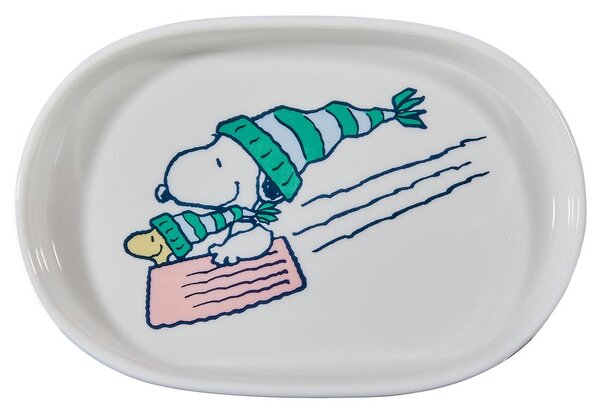 PEANUTS ovális tálka , Snoopy és Woodstock