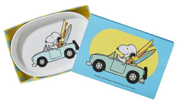 PEANUTS ovális tálka , Snoopy szörf