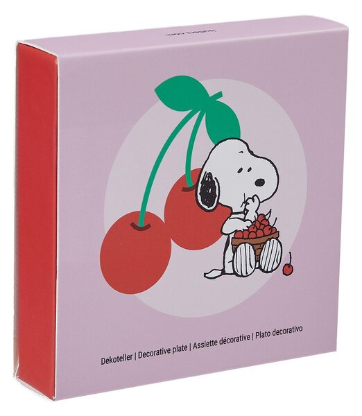 PEANUTS kerek tálka Ø 10,3 cm , Snoopy cseresznye