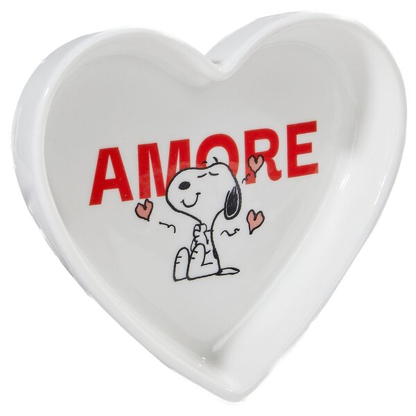 PEANUTS szív alakú tálka 10,3 cm , Amore