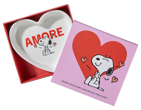 PEANUTS szív alakú tálka 10,3 cm , Amore