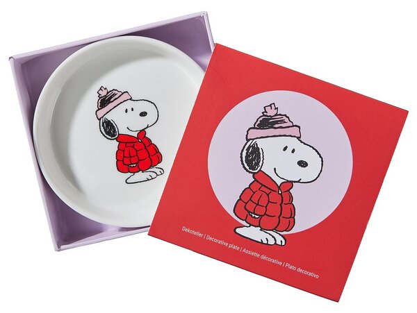 PEANUTS kerek tálka Ø 10,3 cm , Snoopy kabátban