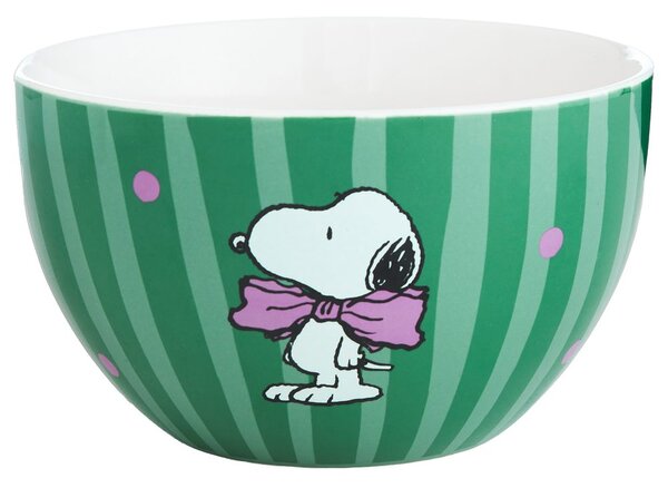 PEANUTS müzlistál 600 ml, Snoopy masnival