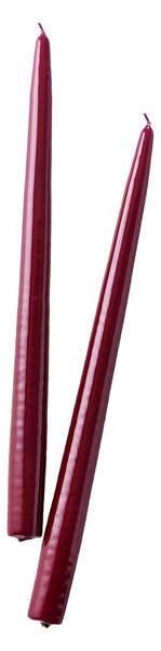TWIN FLAME gyertya 31cm 2 db , bordó