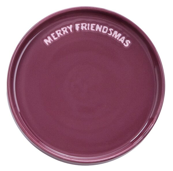 GOOD VIBES tányér Ø15cm , MERRY FRIENDSMAS