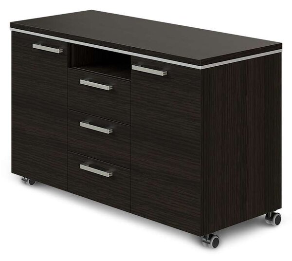 TopOffice mobil konténer 120 x 50,4 cm, wenge