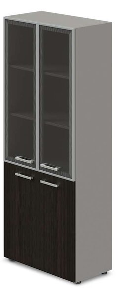 Magas, széles szekrény TopOffice 79,8 x 40,4 x 196,5 cm, wenge ajtó