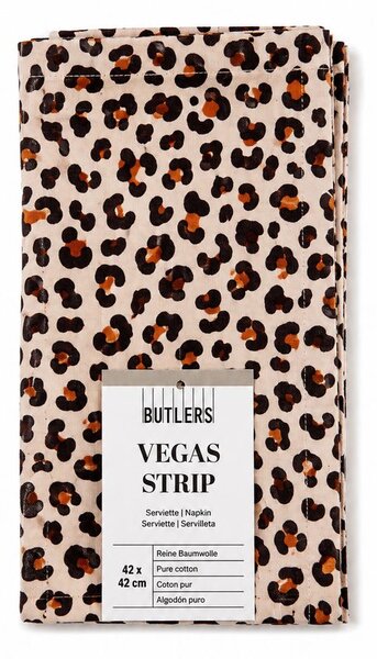 VEGAS STRIP szalvéta 42x42cm leopárd mintás