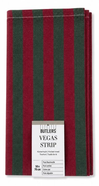 VEGAS STRIP konyharuha 50x70cm piros/zöld