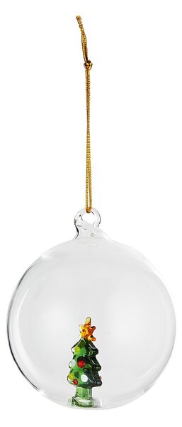 HANG ON üveg karácsonyfadísz Ø 9cm , karácsonyfa