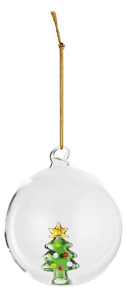 HANG ON üveg karácsonyfadísz Ø 9cm , karácsonyfa