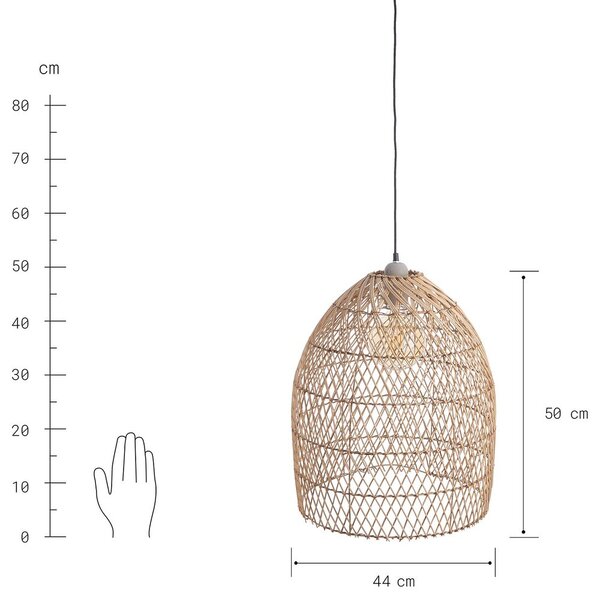 CORBELLE rattan lámpabúra Ø44cm