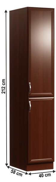 KONDELA Élelmiszer szekrény D40SP, dió Milano, jobb, SICILIA