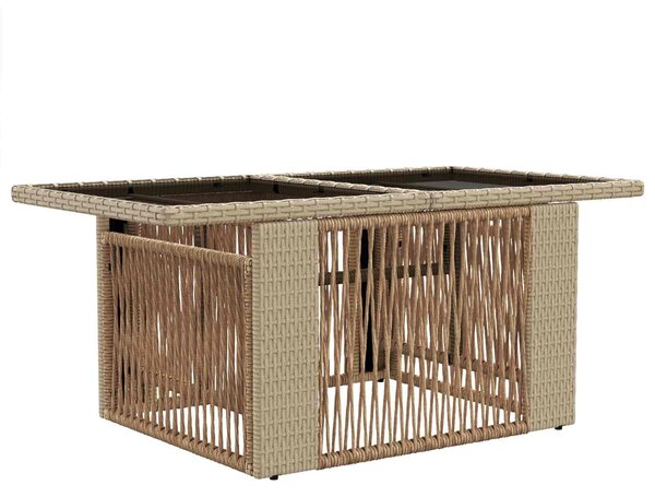VidaXL Kerti Kanapé Szett 6 db Beige és Krémszínű polirattan