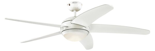 Bendan LED mennyezeti ventilátor, fehér, csendes – Westinghouse Westinghouse, Bendan, dimmable, Fehér, Nappali, Fa, Modern