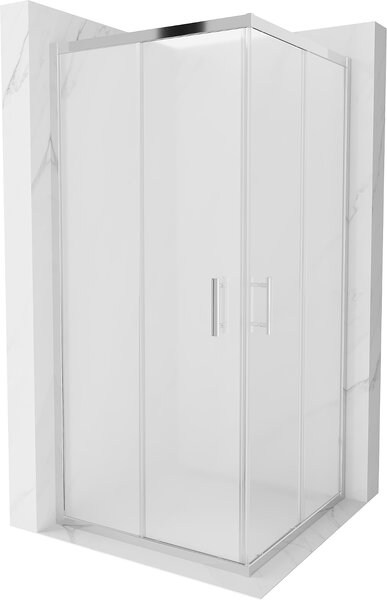 Mexen RIO-Négyzet alakú zuhanykabin 90x90 cm, matt, 860-090-090-01-30