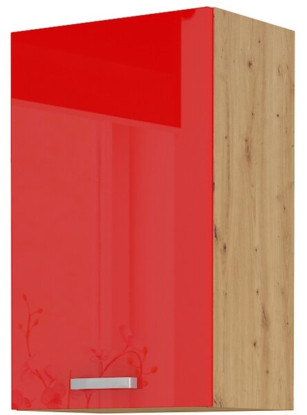 Felső konyhaszekrény Arryn 45 G-72 1F (artisan tölgy +fényes piros). 1024803