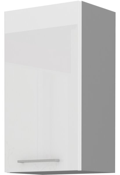 Felső konyhaszekrény Brunea 45 G-72 1F (szürke + fényes fehér). 1024996