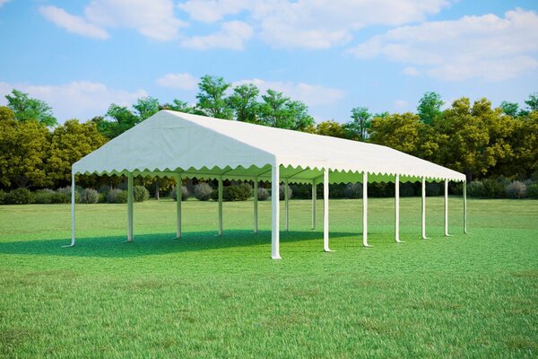 Party sátor 6x12 m STANDARD - tűzálló szín fehér