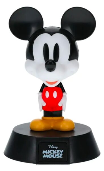 LED dekoráció , éjjeli lámpa , asztali lámpa , 3D hangulatvilágítás , Mickey egér , 10 cm , 2db AAA , Disney