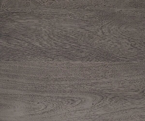 DELIFE Étkezőasztal Edge 200x100 XL akác platina V alakú láb laposacél fekete Live-Edge