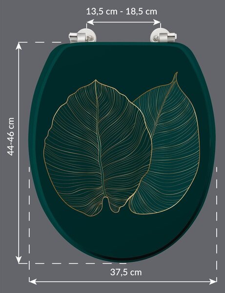 WC-ülőke 37,5 x 47 Jade – douceur d'intérieur
