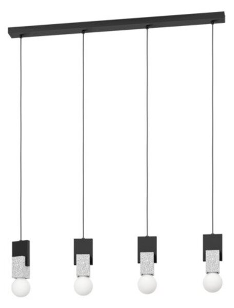 EGLO , 99532 , LOBATIA , függeszték , E27 , 4X40W , IP20 , szürke, fehér