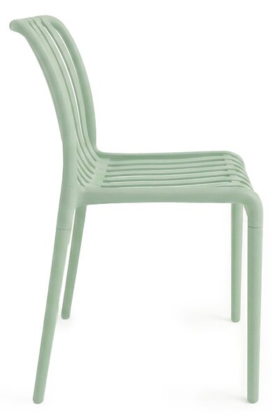 Kerti szett TREGO ISLAND - 2 szék és kerek asztal ø 60 cm, zöld