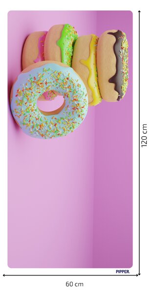 PIPPER. Öntapadós textiltapéta "Donuts 4"