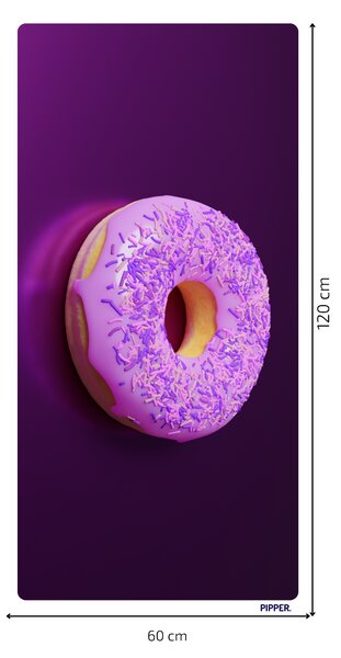 PIPPER. Öntapadós textiltapéta "Donuts 3"