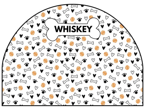 PIPPER. Védő textil falmatrica – Ív – Labdácskák Méret: 83x60cm, Indíték: névvel