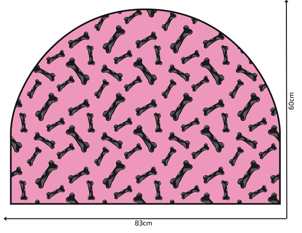 PIPPER. Védő textil falmatrica – Ív – Csontocskák Méret: 83x60cm, Indíték: név nélkül