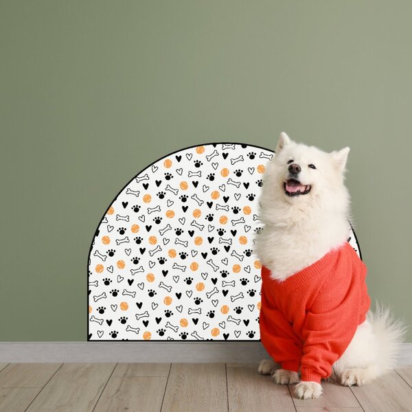PIPPER. Védő textil falmatrica – Ív – Labdácskák Méret: 83x60cm, Indíték: névvel