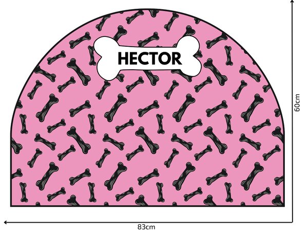 PIPPER. Védő textil falmatrica – Ív – Csontocskák Méret: 83x60cm, Indíték: név nélkül
