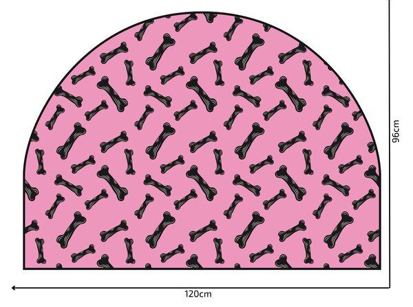 PIPPER. Védő textil falmatrica – Ív – Csontocskák Méret: 83x60cm, Indíték: név nélkül