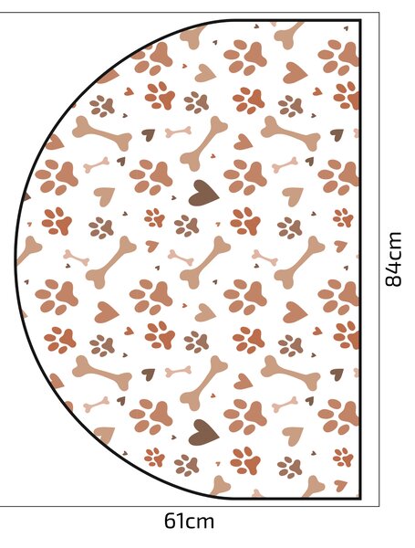 PIPPER. Védő textil falmatrica – Ív – Mancsok Méret: 120x96cm, Indíték: névvel