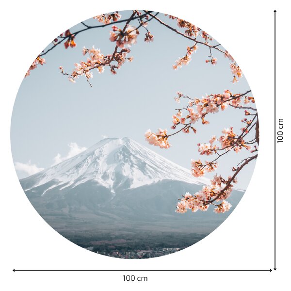 PIPPER. Textil kör alakú falmatrica "Japán" Méret: 120cm